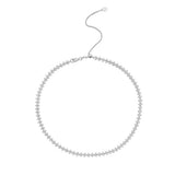3-Prong 3 Petal Tennis 2-in-1 Necklace/Bracelet