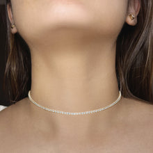 Load image into Gallery viewer, 4-prong Diamond Tennis 2-in-1 Necklace/Bracelet