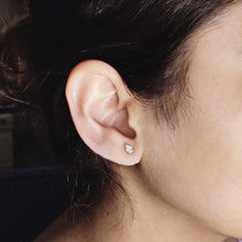 Load image into Gallery viewer, Prong-set Pear Solitaire Diamond Earrings