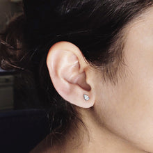 Load image into Gallery viewer, Prong-set Pear Solitaire Diamond Earrings