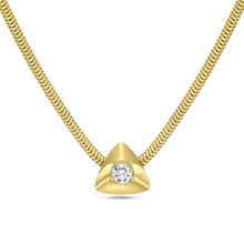 Load image into Gallery viewer, Bezel Triangle Snake Necklace