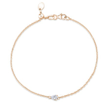 Load image into Gallery viewer, Prong-set Pear Solitaire Diamond Bracelet