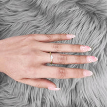 Load image into Gallery viewer, Prong-set Pear Solitaire Diamond Ring
