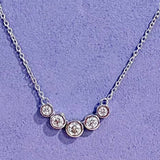 Bezel Graduating Chain, natural diamonds, 14K gold, view 3
