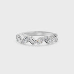 Nova Bezel Emerald & Marquise Diamond Ring, lab-grown diamonds, 14K white gold, video