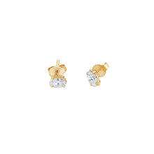 Load image into Gallery viewer, Prong-set Marquise Solitaire Diamond Earrings