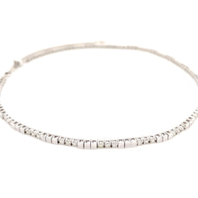 Load image into Gallery viewer, 4-prong Alternating Gold/Diamond Diamond Tennis 2-in-1 Necklace/Bracelet