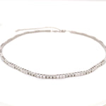 4-prong Alternating Gold/Diamond Tennis 2-in-1 Necklace/Bracelet, natural diamonds, 14K gold, view 5