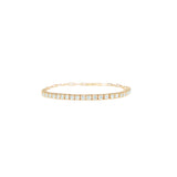 4-prong Half-way Diamond Tennis Bracelet, natural diamonds, 14K gold, view 2