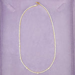 4-prong Station Diamond Tennis Necklace, natural diamonds, 14K gold, view 4