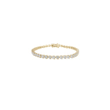 Load image into Gallery viewer, 3-prong Diamond Tennis Bracelet