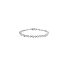 Load image into Gallery viewer, 3-prong Diamond Tennis Bracelet