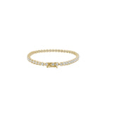 3-prong Diamond Tennis Bracelet