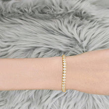Load image into Gallery viewer, Bezel Diamond Tennis Bracelet