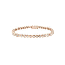 Load image into Gallery viewer, Bezel Diamond Tennis Bracelet