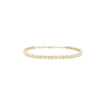 Load image into Gallery viewer, Bezel Diamond Tennis Bracelet 2ct