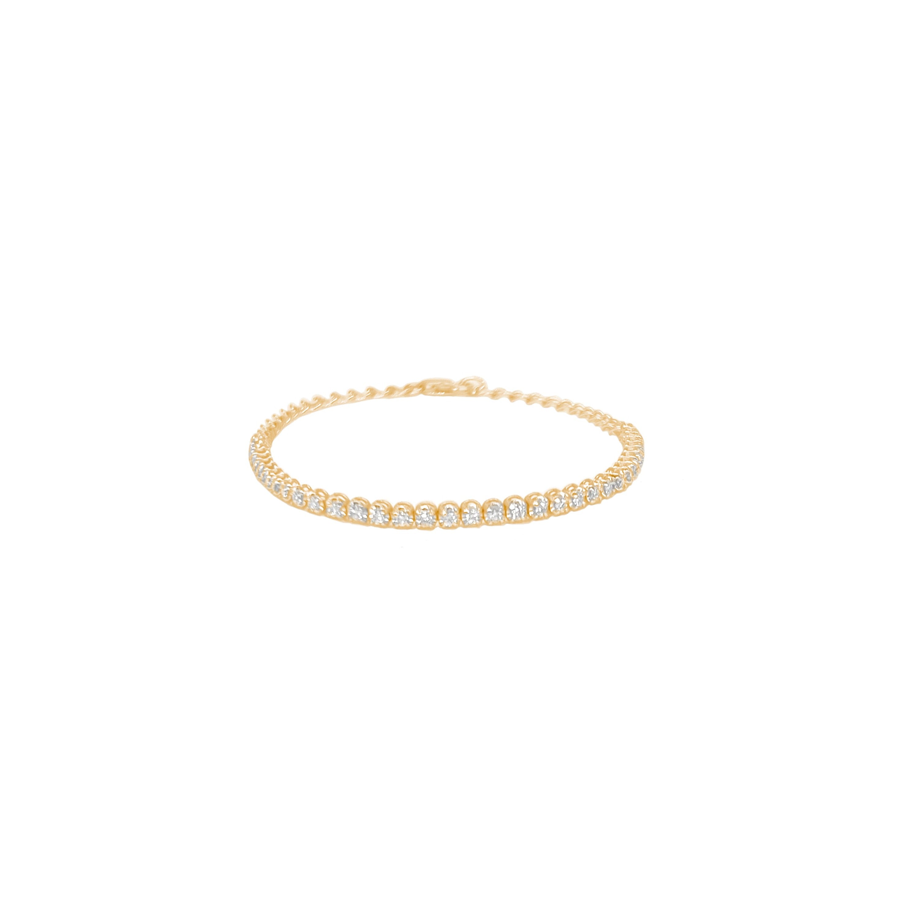 Cupcake Half-way Diamond Tennis Bracelet