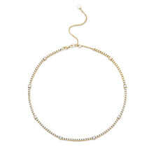 Load image into Gallery viewer, 4-prong Station Diamond Tennis 2-in-1 Necklace/Bracelet