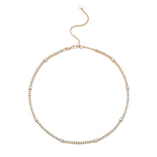 Load image into Gallery viewer, 4-prong Station Diamond Tennis 2-in-1 Necklace/Bracelet