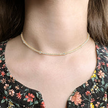 Load image into Gallery viewer, 4-prong Station Diamond Tennis 2-in-1 Necklace/Bracelet