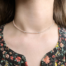 Load image into Gallery viewer, 4-prong Station Diamond Tennis 2-in-1 Necklace/Bracelet