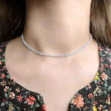 Load image into Gallery viewer, 4-prong Station Diamond Tennis 2-in-1 Necklace/Bracelet