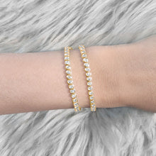 Load image into Gallery viewer, Bezel Diamond Tennis 2-in-1 Necklace/Bracelet
