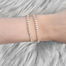 Load image into Gallery viewer, Bezel Diamond Tennis 2-in-1 Necklace/Bracelet