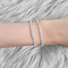 Load image into Gallery viewer, Bezel Diamond Tennis 2-in-1 Necklace/Bracelet