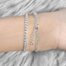 Load image into Gallery viewer, Bezel Diamond Tennis 2-in-1 Necklace/Bracelet