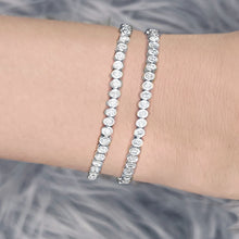 Load image into Gallery viewer, Bezel Diamond Tennis 2-in-1 Necklace/Bracelet