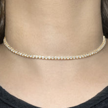 Load image into Gallery viewer, Bezel Diamond Tennis 2-in-1 Necklace/Bracelet