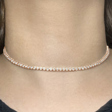 Load image into Gallery viewer, Bezel Diamond Tennis 2-in-1 Necklace/Bracelet