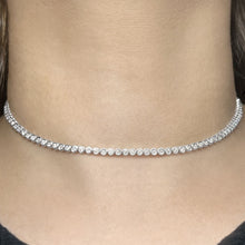 Load image into Gallery viewer, Bezel Diamond Tennis 2-in-1 Necklace/Bracelet