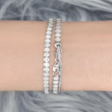 Load image into Gallery viewer, Bezel Diamond Tennis 2-in-1 Necklace/Bracelet