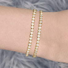 Load image into Gallery viewer, Bezel Diamond Tennis 2-in-1 Necklace/Bracelet