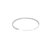 Load image into Gallery viewer, Bead Set With Milgrain Diamond Tennis 2-in-1 Necklace/Bracelet