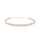 Bead Set With Milgrain Diamond Tennis 2-in-1 Necklace/Bracelet