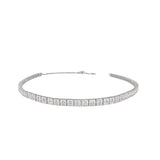 Bead Set With Milgrain Diamond Tennis 2-in-1 Necklace/Bracelet