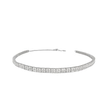 Load image into Gallery viewer, Bead Set With Milgrain Diamond Tennis 2-in-1 Necklace/Bracelet
