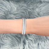 Bead Set With Milgrain Diamond Tennis 2-in-1 Necklace/Bracelet