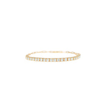 Load image into Gallery viewer, 4-prong Half-way Diamond Tennis Bracelet