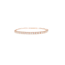 Load image into Gallery viewer, 4-prong Half-way Diamond Tennis Bracelet
