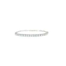 Load image into Gallery viewer, 4-prong Half-way Diamond Tennis Bracelet