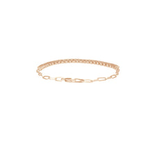 Load image into Gallery viewer, 4-prong Half-way Diamond Tennis Bracelet