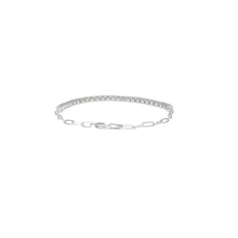 Load image into Gallery viewer, 4-prong Half-way Diamond Tennis Bracelet