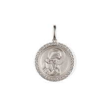 Load image into Gallery viewer, Jesus Round Coin Pendant Necklace