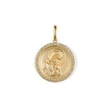 Load image into Gallery viewer, Jesus Round Coin Pendant Necklace