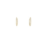 4-prong Round Profile Diamond Hoop Earrings