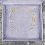 4-prong Straight-line Diamond Tennis Necklace